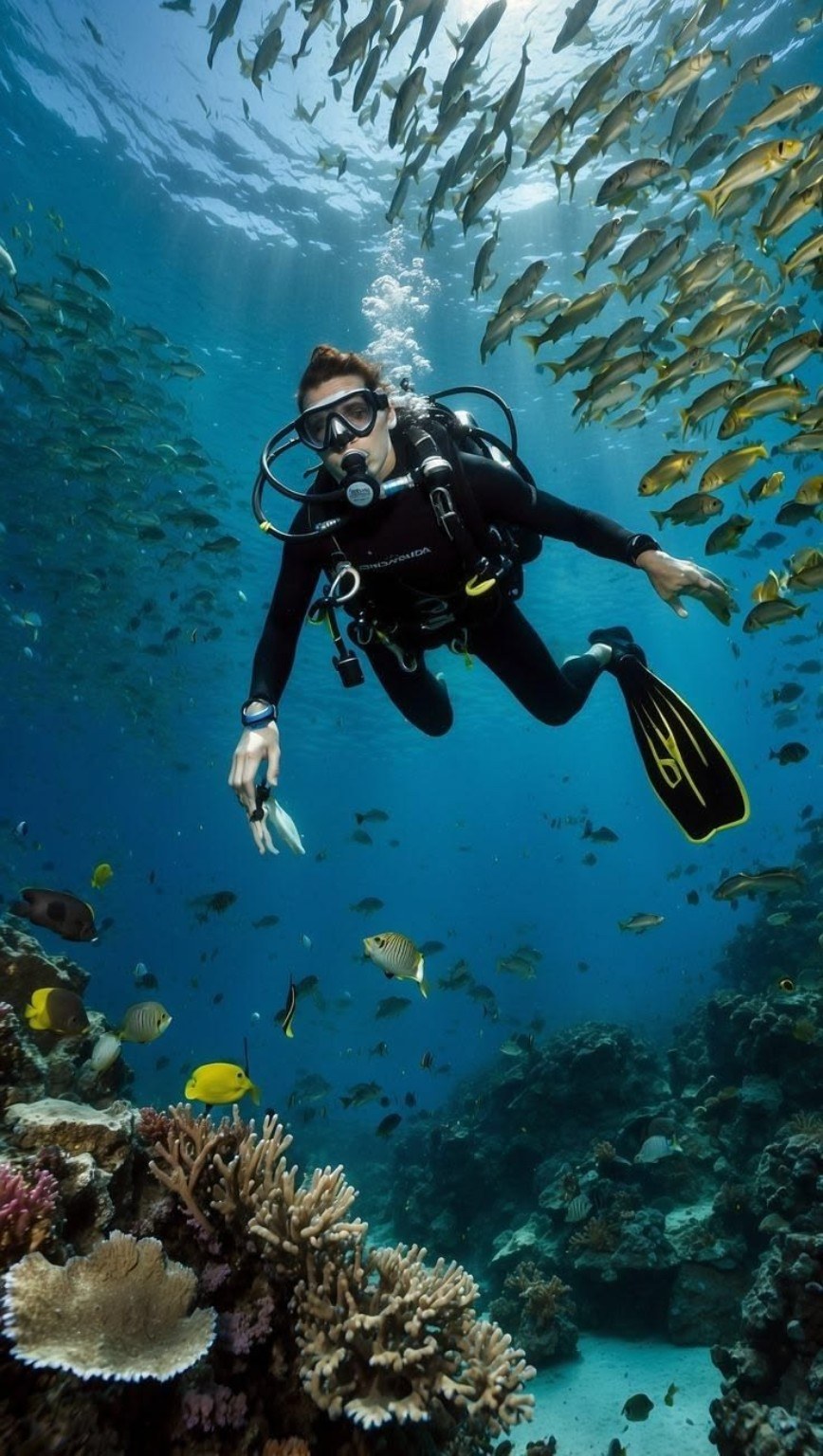 Scuba diving in Malvan at Dandi Beach